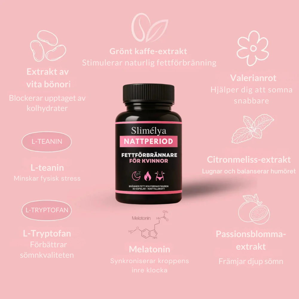 Slimélya® 100% naturlig fettförbrännare för natten